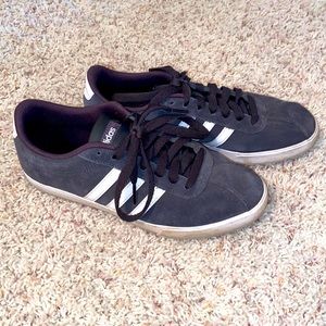 Adidas Neo Comfort Footbed Gray and White Stripes